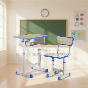 Adjustable Height Kid's Desk and Seat