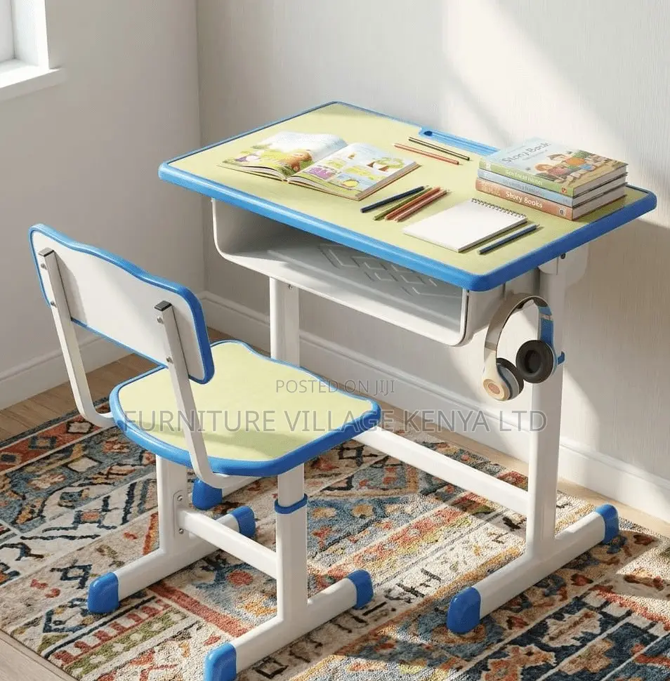 Adjustable Height Kid's Desk and Seat