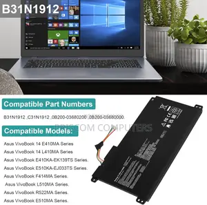 Asus Vivobook 14 E410m E410ma L410m L410ma Laptop Battery