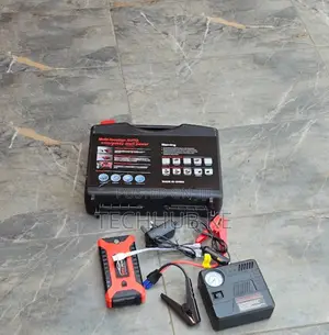 Multifunction Vehicle Jump Starter Kit Battery Booster Tire Inflator