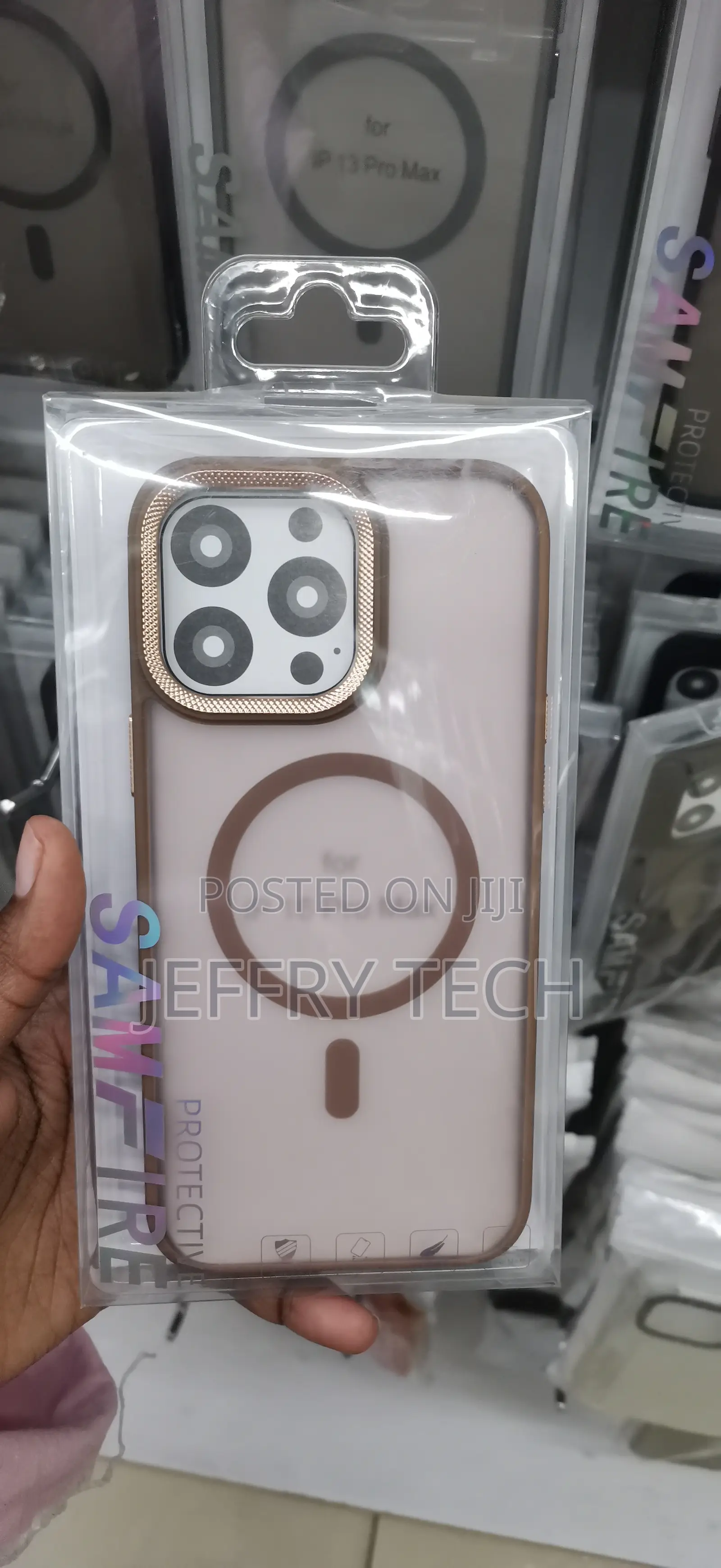 iPhone 16 Pro Max Metallic-Colored Camera and Edge Trim Case
