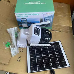 Dual Lens Dual Screen Solar PTZ Cam 4g 6mp Solar PTZ Camera