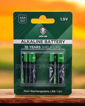 Green Lion Original Battery Batteries 10 Years Shelf Life Triple Aaa