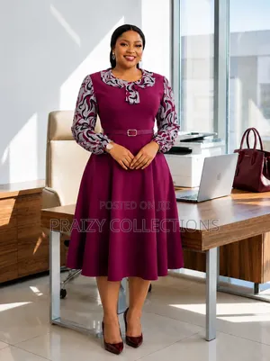 Marvel Swing Dress With Detailed Long Sleeve