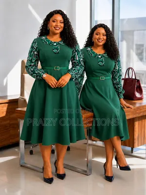 Marvel Swing Dress With Detailed Long Sleeve