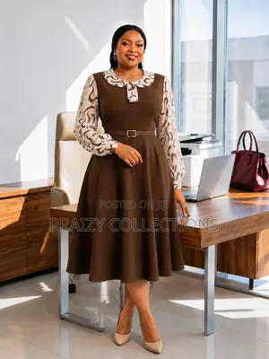 Marvel Swing Dress With Detailed Long Sleeve