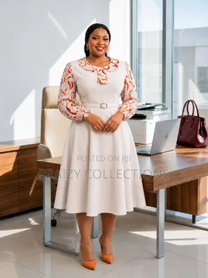 Marvel Swing Dress With Detailed Long Sleeve