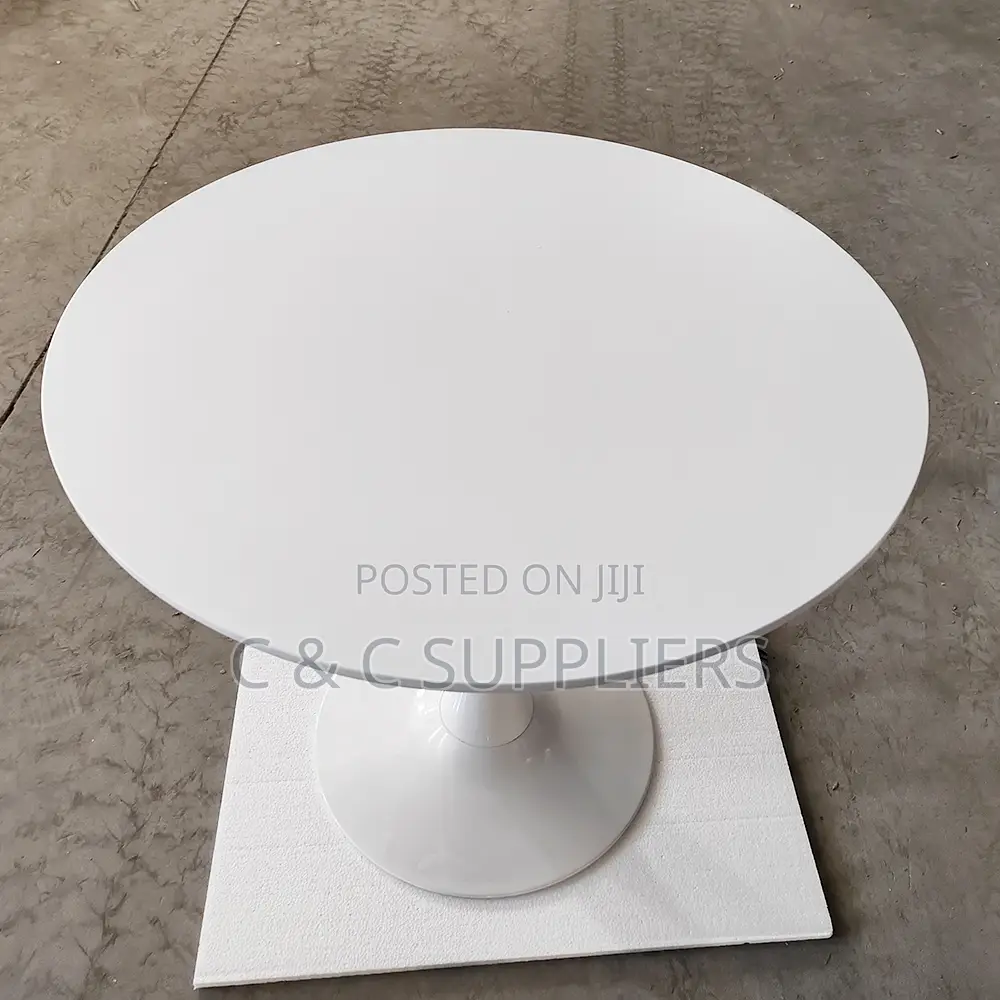 White Round Dining Table