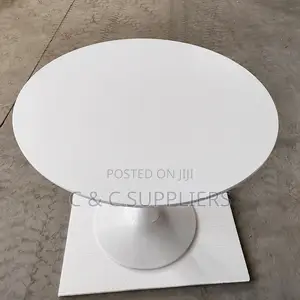 White Round Dining Table