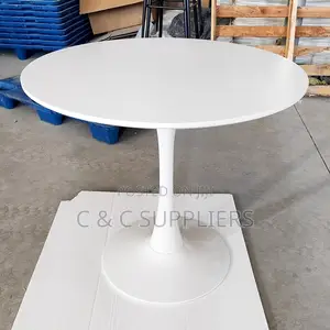 White Round Dining Table