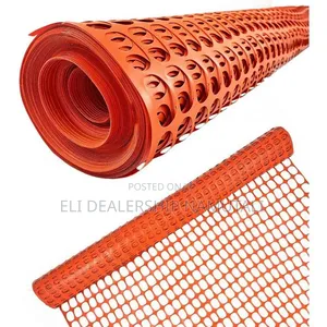 Road Safety Barrier Mesh Roll 1m × 50m High Visibility Orange