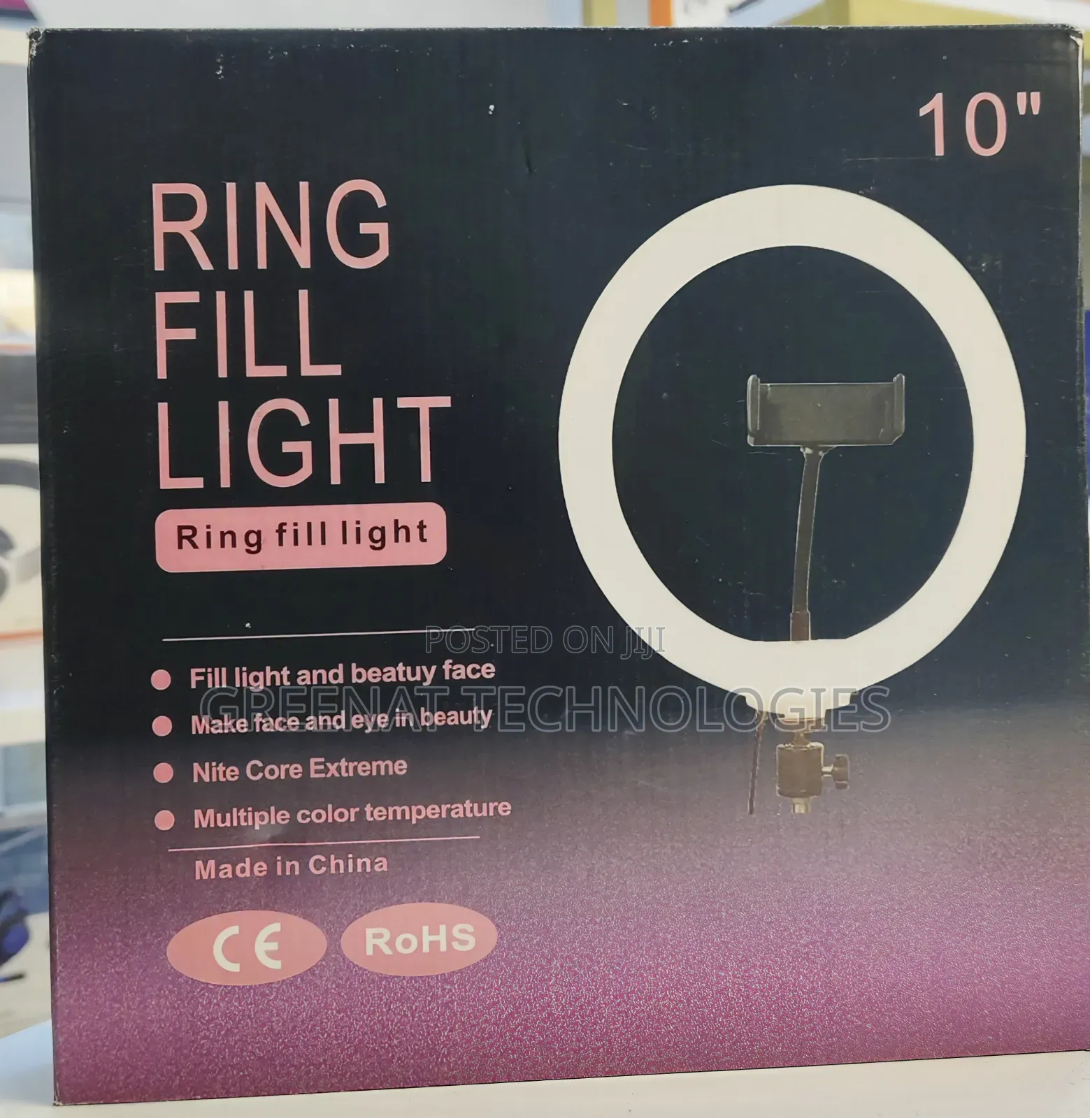 Generic Led Ring Light, 10 Inch Soft Ring Light With Tripod Dx-260