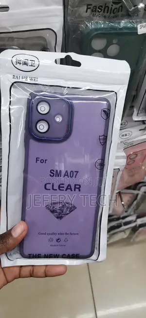 Samsung Galaxy A07 Clear Purple Silicone Phone Case