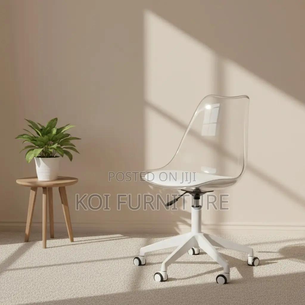Dining Chairs; Swivel Clear Dining Chairs
