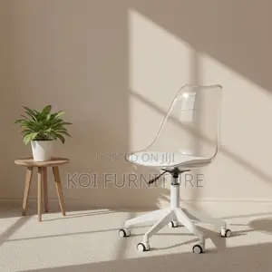 Dining Chairs; Swivel Clear Dining Chairs