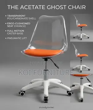Dining Chairs; Swivel Clear Dining Chairs