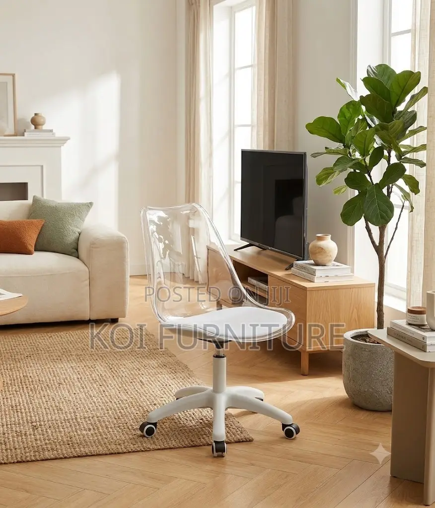 Dining Chairs; Swivel Clear Dining Chairs