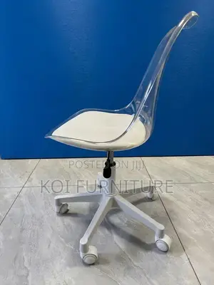 Dining Chairs; Swivel Clear Dining Chairs
