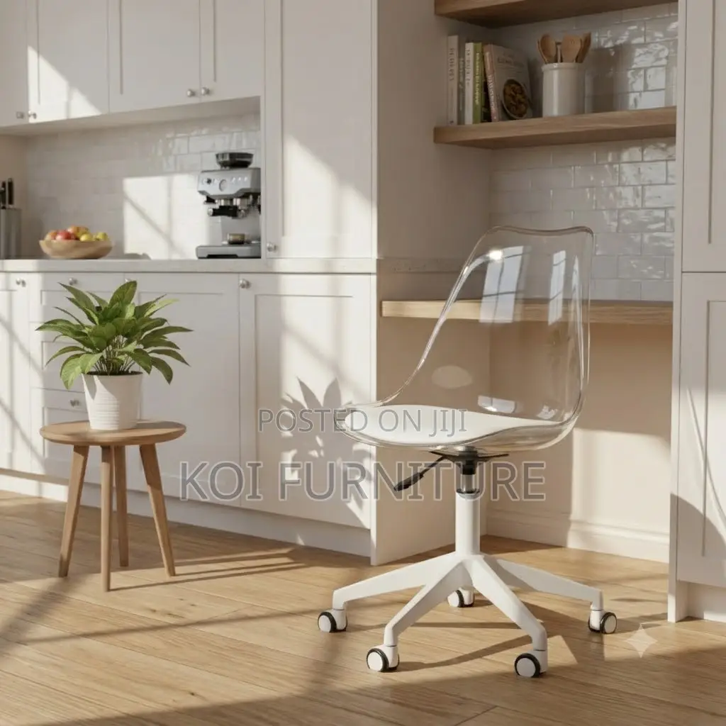 Dining Chairs; Swivel Clear Dining Chairs