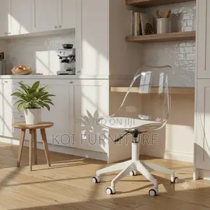 Dining Chairs; Swivel Clear Dining Chairs