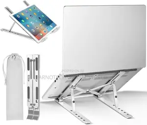 Metallic Adjustable Ergonomic Laptop Stand