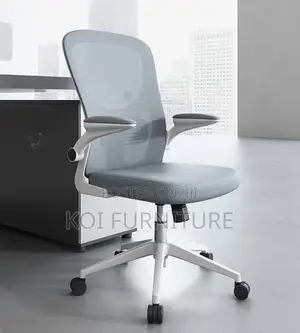 Office Chairs; Mid Backrest Orthopedic Office Fabric Breathable Chairs