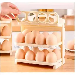 Folding Egg Storage Box - 24pc Space Saving Organizer