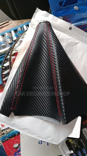 Universal Gear Shift Boot Covers With Distinctive Red Sport Stitching