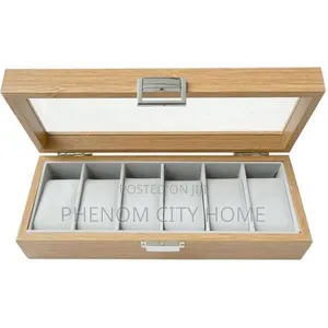 Bamboo 6 Slot Watch Organizer