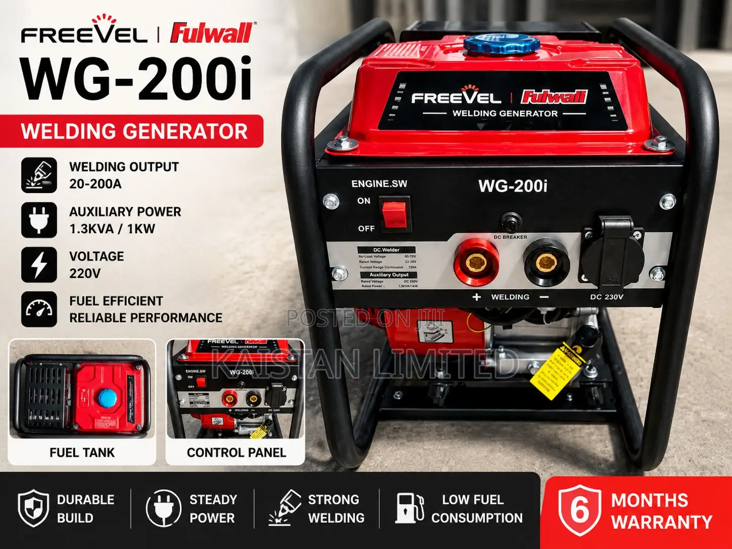 Freevel Wg-200i Dc Welding Generator - Welding Machine