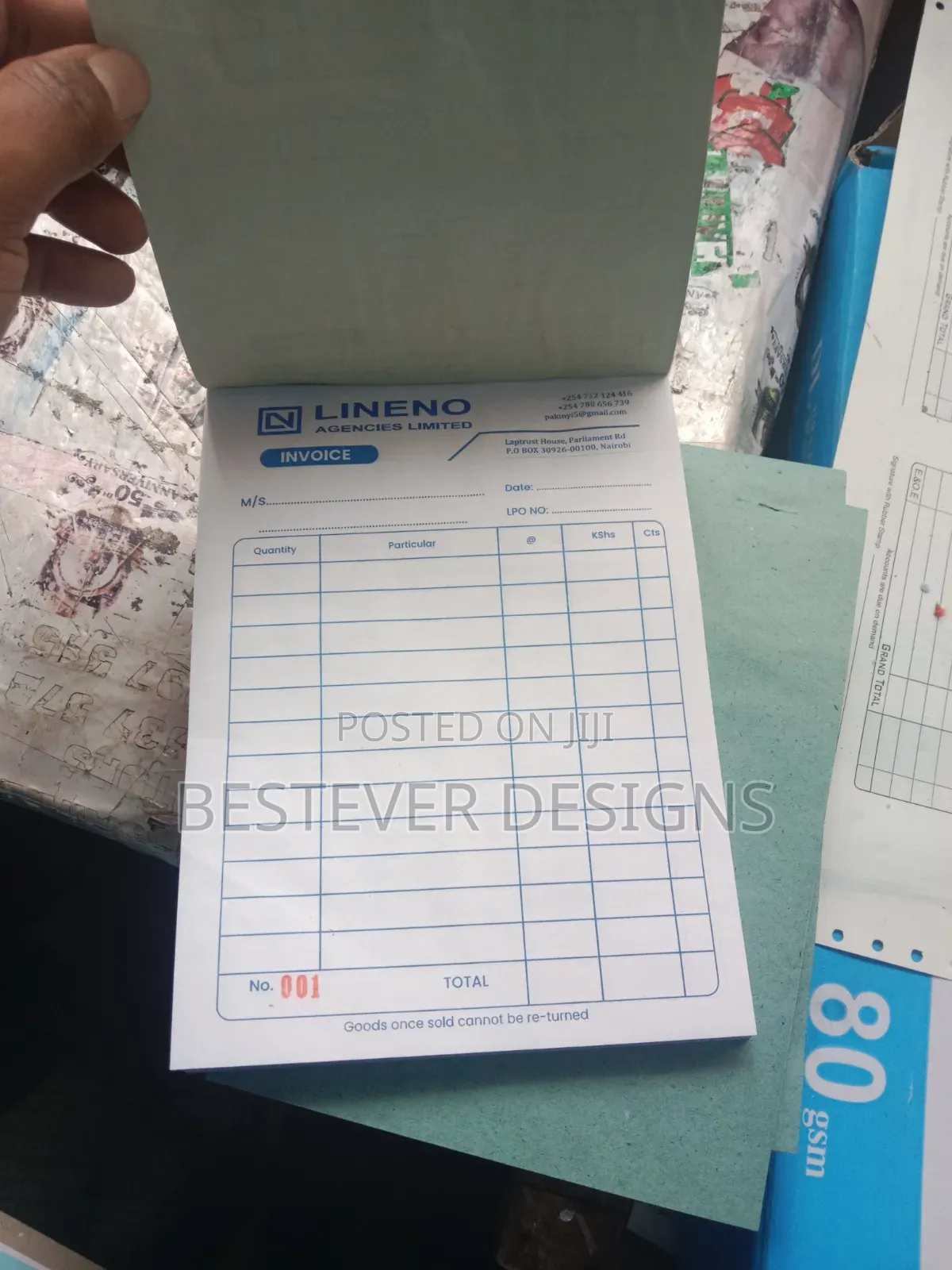 Receipt Books Printing