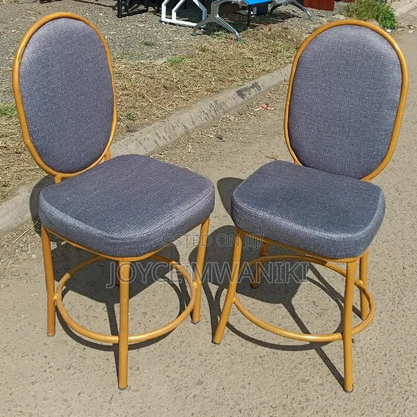 2 Light Grey Manicure Technician Chairs 