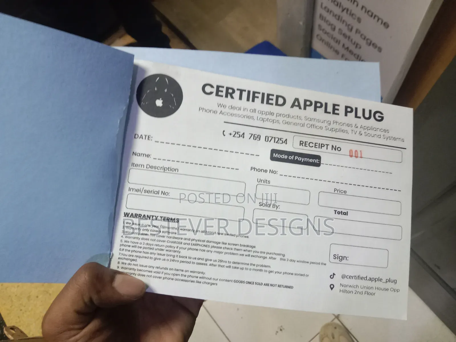 Receipt Books Printing