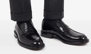 Black Leather Penny Loafer(+)Streetwear High-top Sneakers( )Vans Shoes