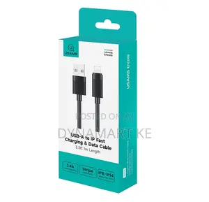 Usams Usb A To iPhone Lightning 12w 1m Fast Charging Data Cable