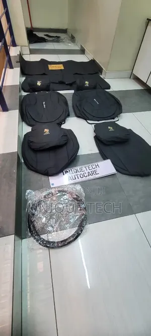 5seater Ferrari Car Seat Cover Set Leather