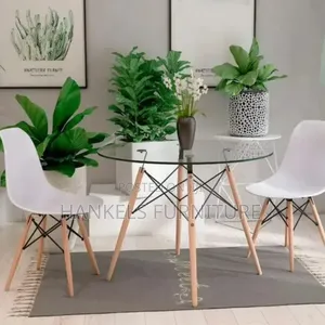 2 Seater Glass Dining Table