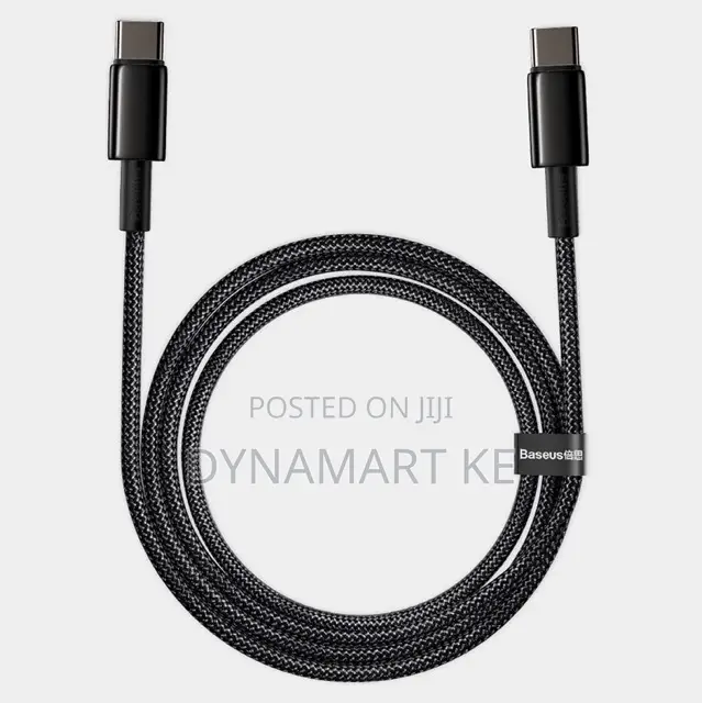 Baseus Usb Type C to C Cable 100w 2m 480mbps With E-Marker Chip