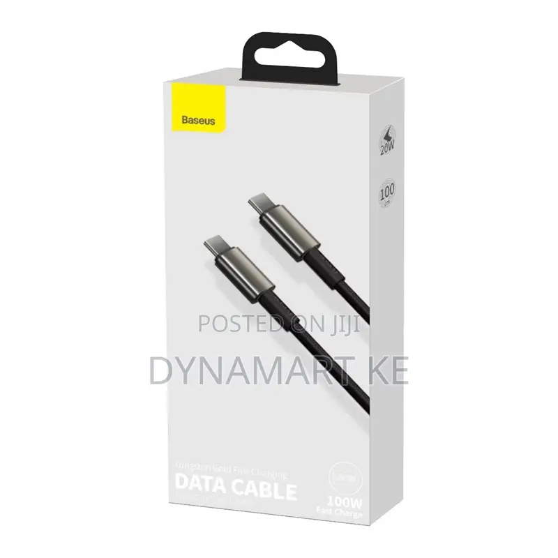 Baseus Usb Type C to C Cable 100w 2m 480mbps With E-Marker Chip