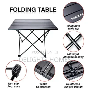 Foldable Metallic Picnic Camping Table-Pa