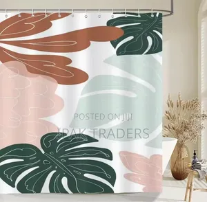 * Waterproof Fabric Printed Shower Curtains Size;*180 by 180cm