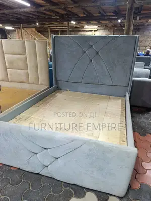4x6 Grey Chester Bed Tufted Frame