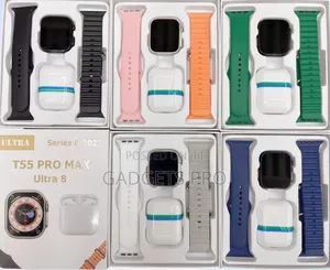 W26/ T55 Smartwatch 2 Straps + Earpods
