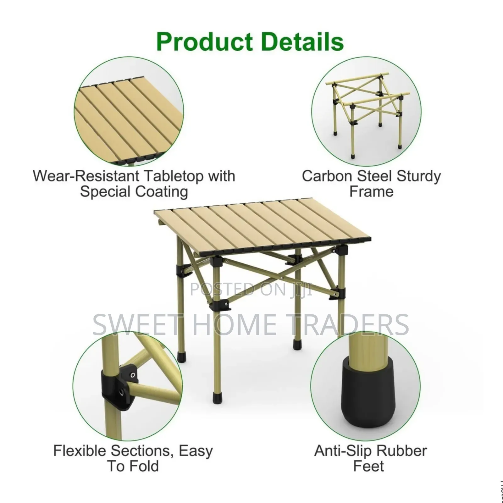 Metallic Picnic Camping Table