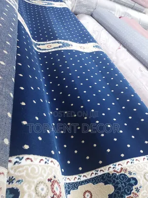 10mm Presidential Dotted Blue Fluffy Wall to Wall Carpets