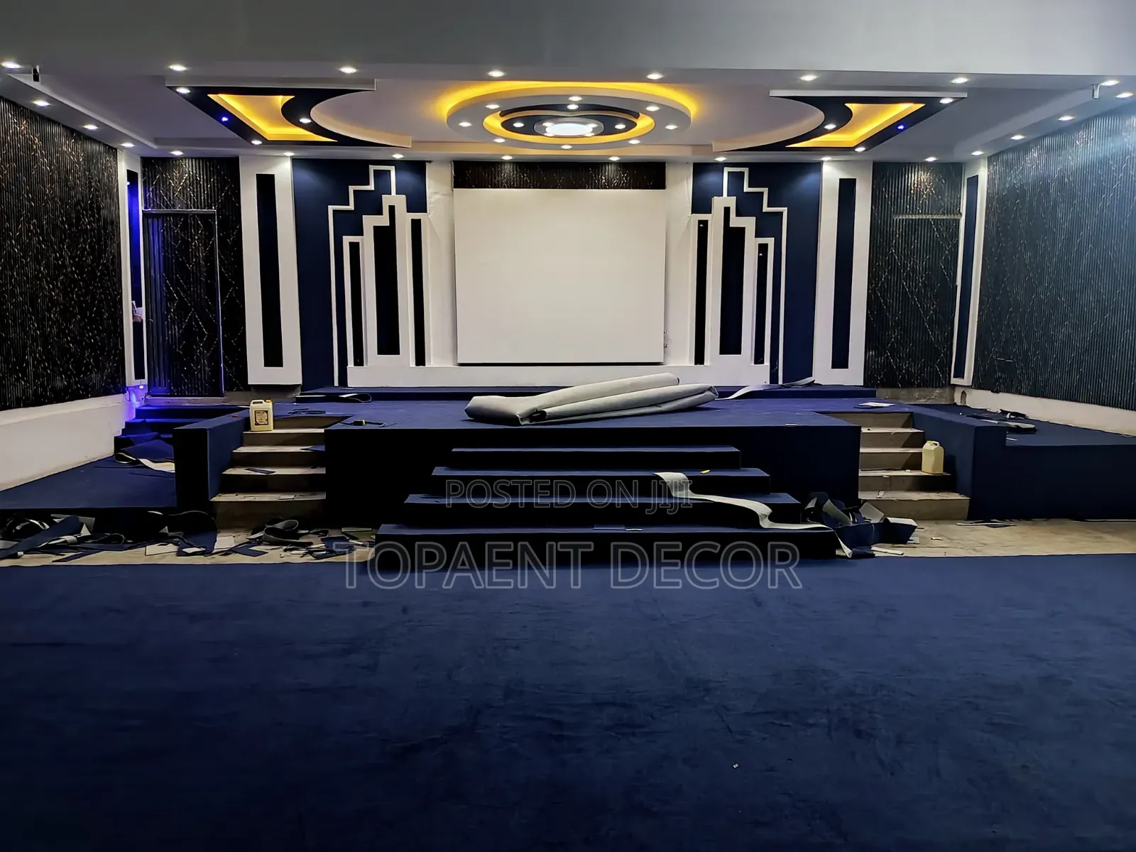 Blue ,Delta Church Altar Wall to Wall Carpets