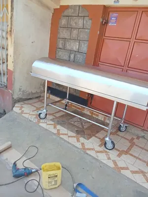 Stainless Steel Mortuary Trolley With Lid