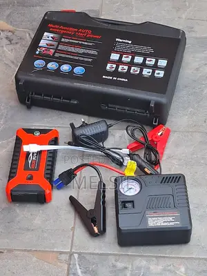 Portable Battery Booster Pack With Air Pump