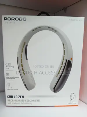 Porodo Chillo Zen Neck-Hanging Cooling Fan.