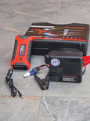 Car Emergency Jump Starter and Tire Inflation Set